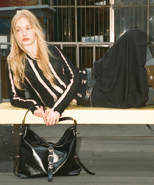 DIDI BELTED BIG BAG(2-WAY) / BLACK