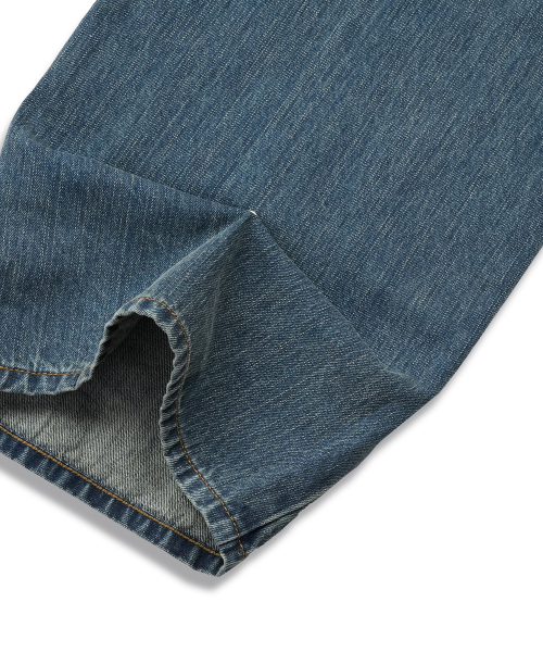 Back Snap Denim Parachute Pants
