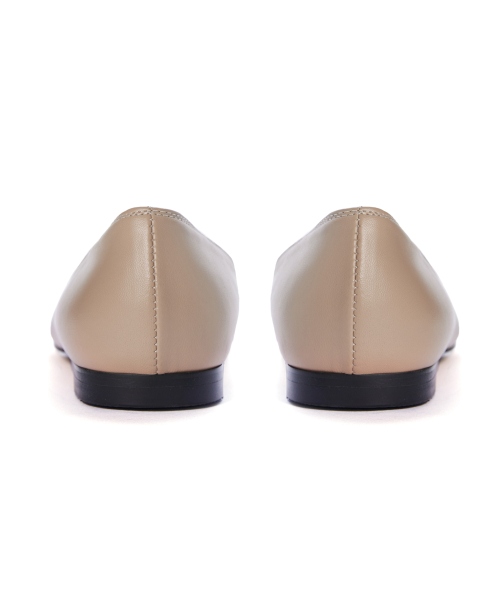 Two-tone Combi Flat Shoes [Skin Beige]
