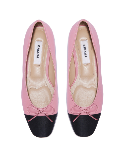 Two-tone Combi Flat Shoes [Love Pink]