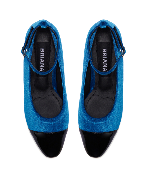 Velvet Ballerina Flat [Ocean Blue]