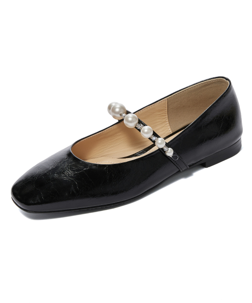 My Pearl Flat Shoes [Black]