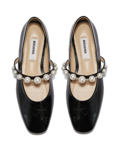 My Pearl Flat Shoes [Black]