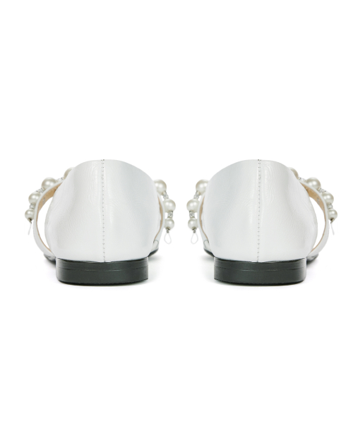 My Pearl Flat Shoes [White]