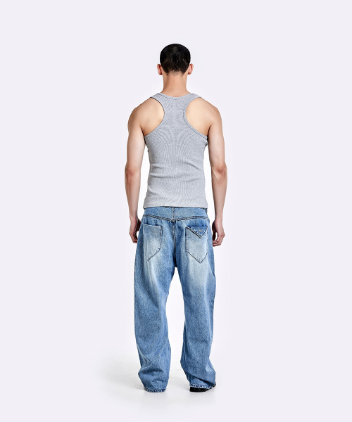 Basic curve sleeveless - Grey