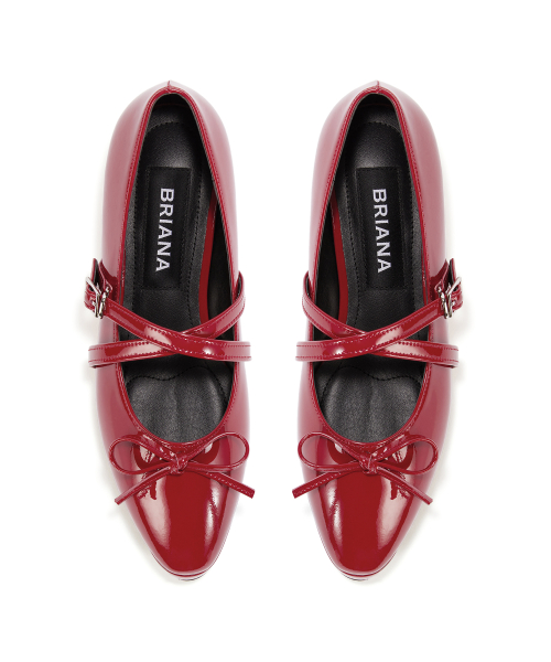 Ribbon Maryjane Shoes [Red Patent]