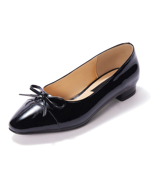 The Ribbon Flat [Black Patent]
