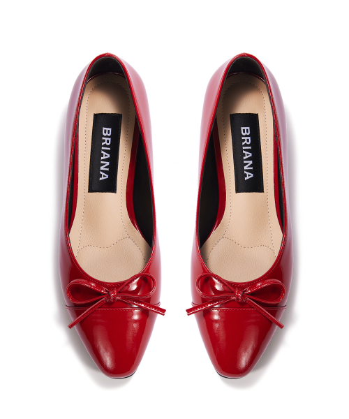 The Ribbon Flat [Red Patent]