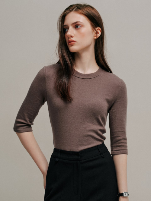 DELPHIN woolen T-shirt_4colors