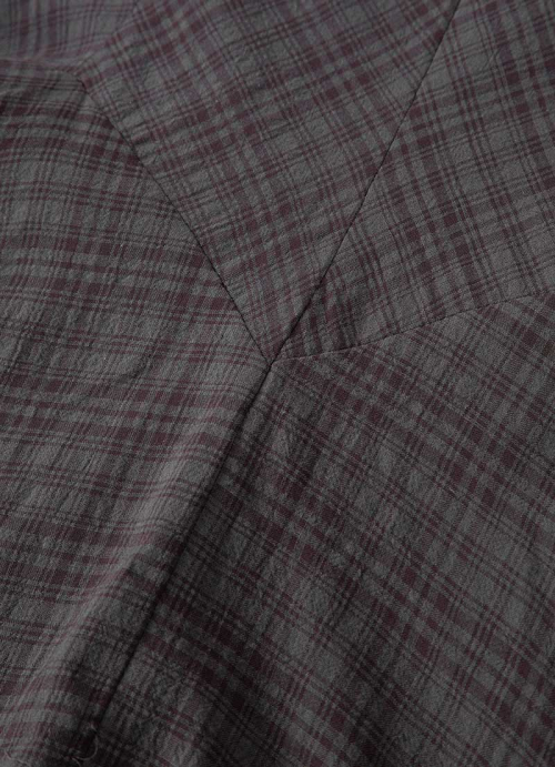 LONDON CHECK MIDI SKIRT / PURPLE