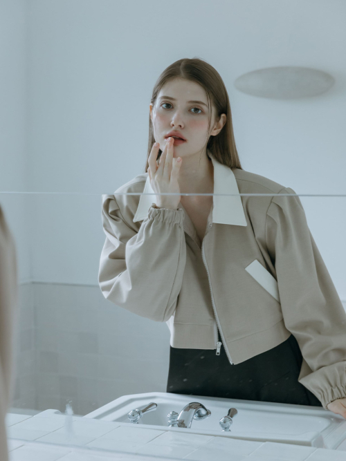 BULD POINTED WOOL JACKET / BEGIE