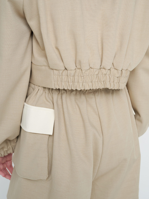 BULD POINTED WOOL JACKET / BEGIE