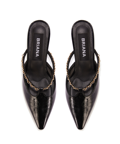 Vintage Chain Mule [Black]