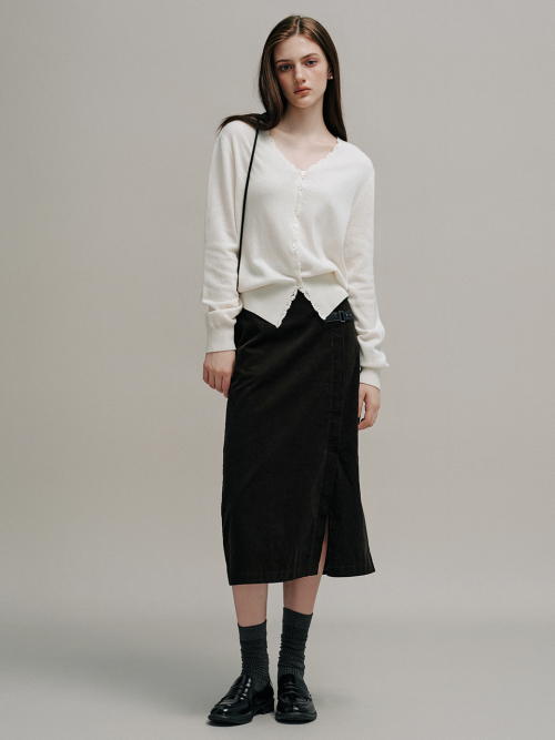 VERITE corduroy skirt_2colors