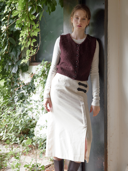 VERITE corduroy skirt_2colors