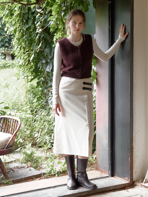 VERITE corduroy skirt_2colors
