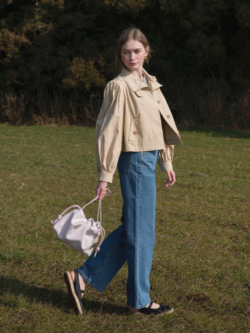 KINSLEY wide washing denim pants_BLUE