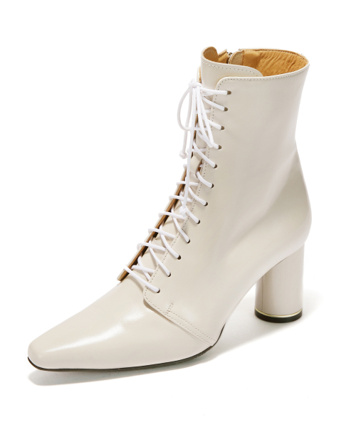 Glossy Lace-Up Boots [Vanilla]