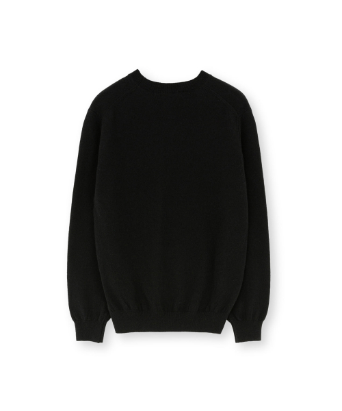 W Extra Super Fine Crewneck Knit, Black