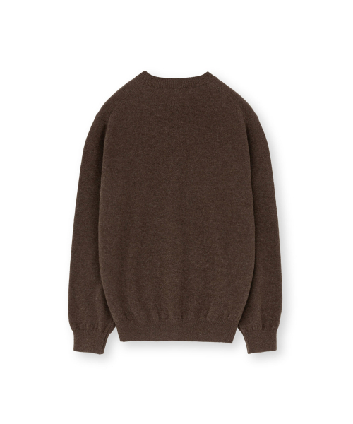 W Extra Super Fine Crewneck Knit, Brown