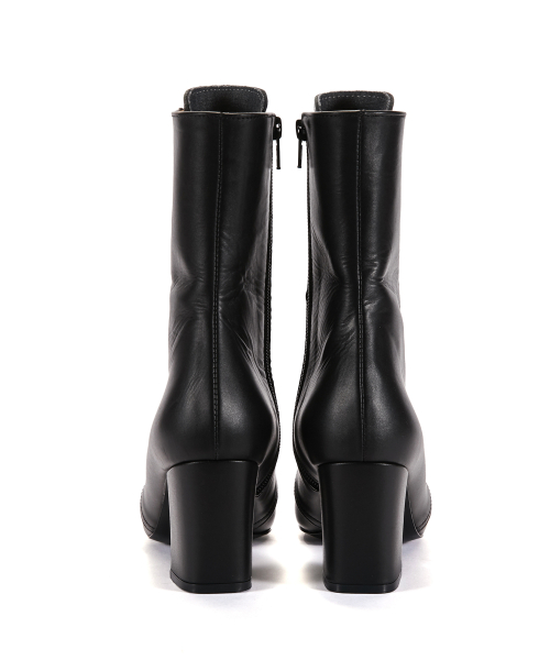 Lace-up Half Boots [Black]