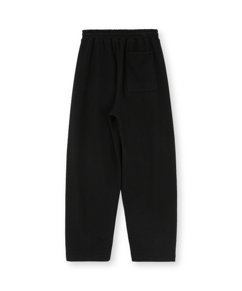 W Baggy Sweat Pants, Black