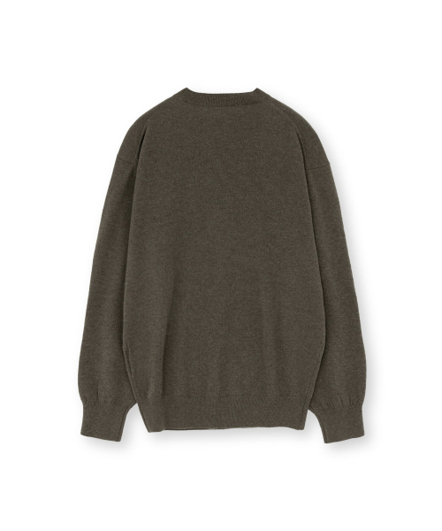 Extra Super Fine Crewneck Knit, Olive