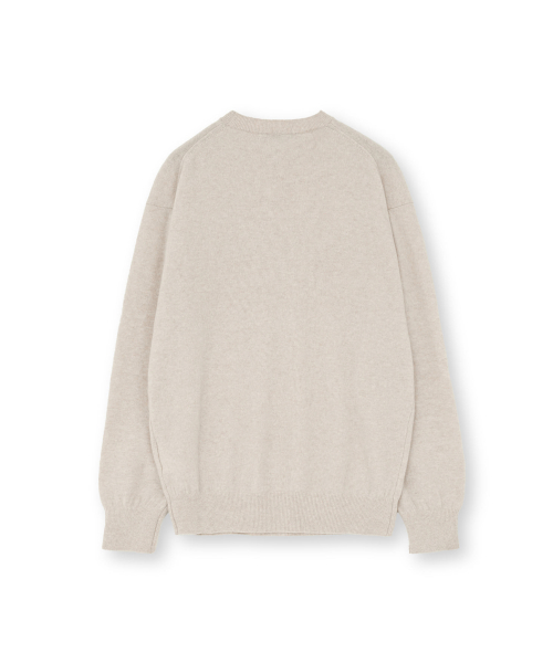 Extra Super Fine Crewneck Knit, Beige