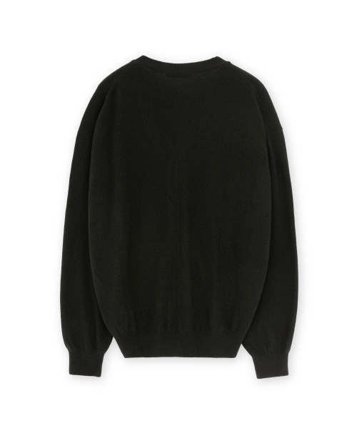 Cashmere V Neck Cardigan, Black