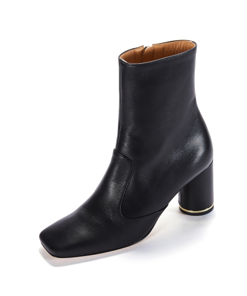 Block Half Boots [Black]