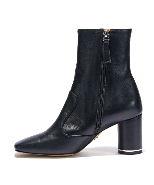 Block Half Boots [Black]