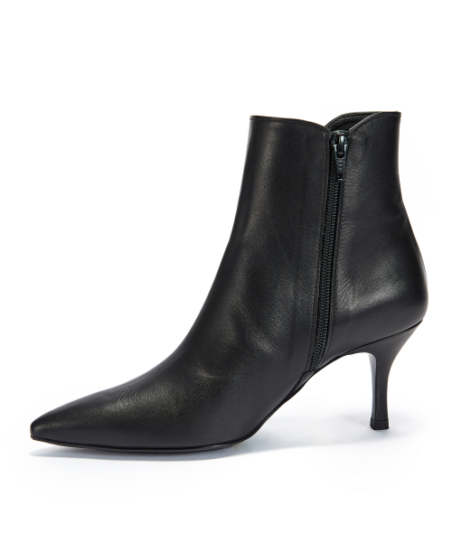 Line ankle boots [Black]