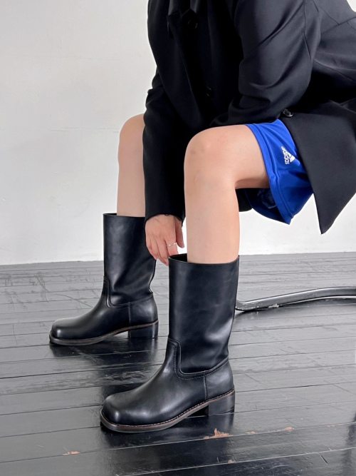 Bereka leather middle boots