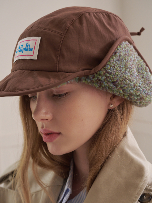Sprinkle Teddy Reversible Trooper Hat (Brown)