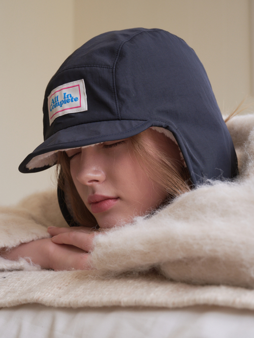 Sprinkle Teddy Reversible Trooper Hat (Navy)