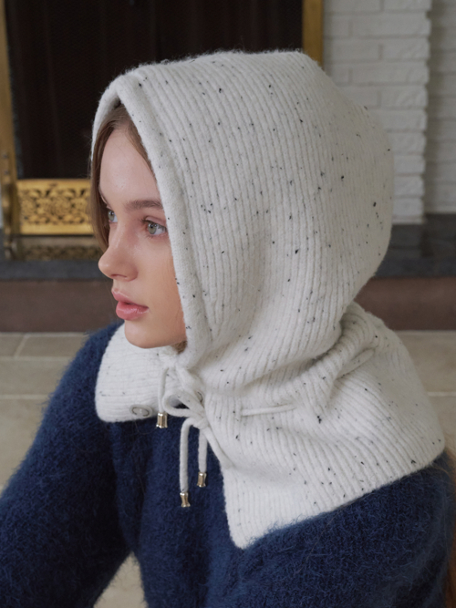 Double String Dot Balaclava (White)