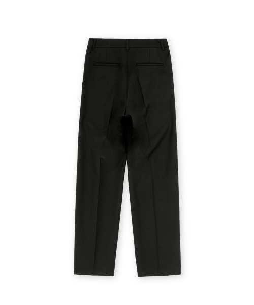 W One Tuck Pants, Black