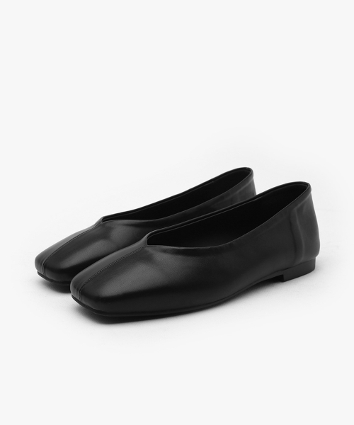 마네린 스퀘어 플랫슈즈 (1cm)