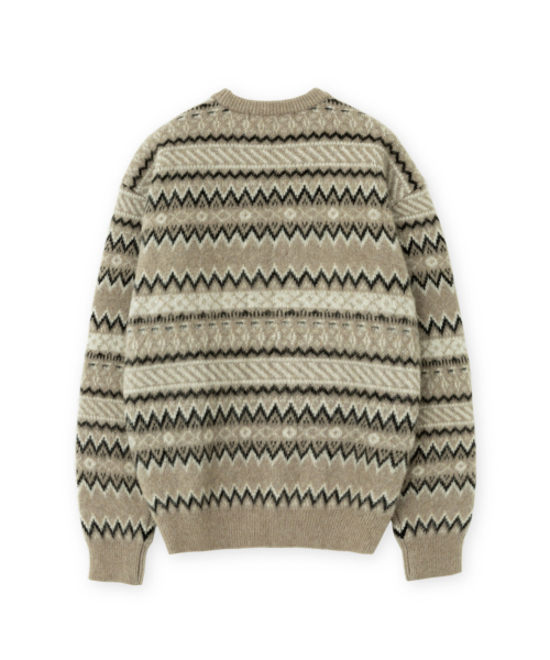 Fair Isle Sweater, Beige