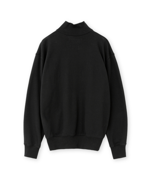 Soft Sweat Half Zip Up, Black