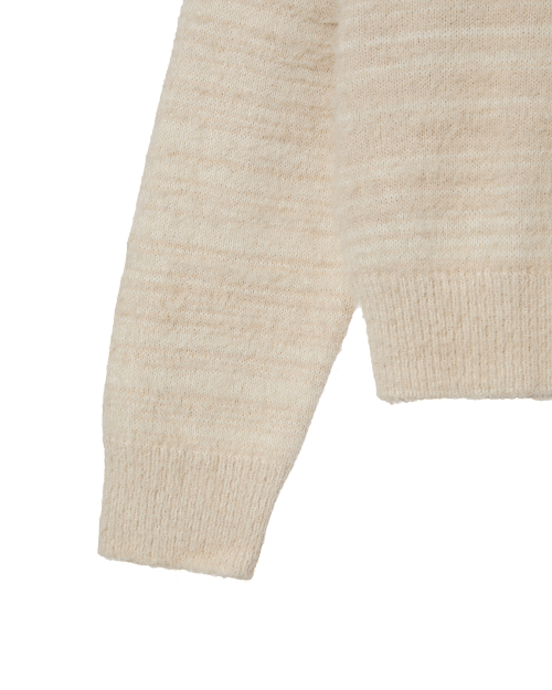 WEB LOGO CROP HAIRY KNIT [IVORY]