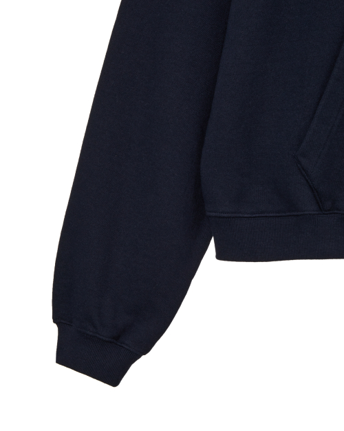 WEB LOGO LOOSED HOODIE [NAVY]