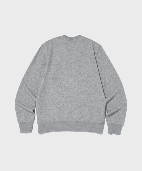 스몰 스크립트 로고 크루넥 스웨트셔츠 Normal Grey