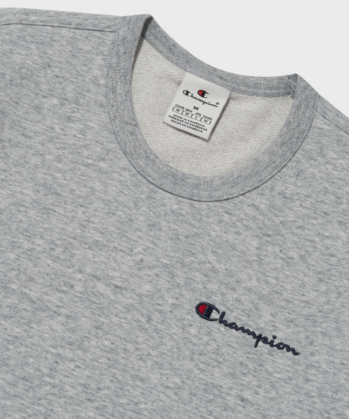 스몰 스크립트 로고 크루넥 스웨트셔츠 Normal Grey