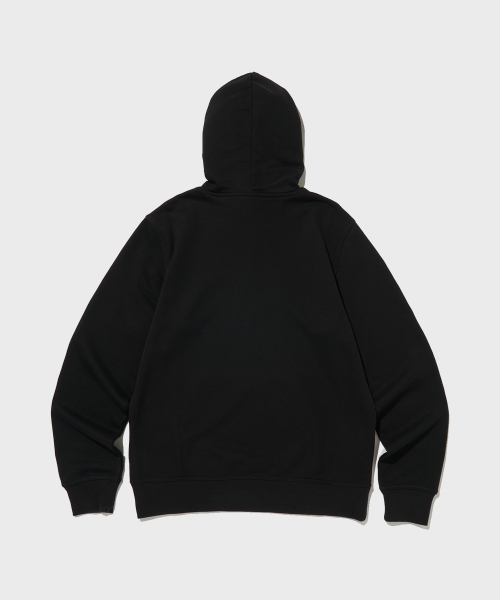 스몰 스크립트 로고 후드 티셔츠 Black