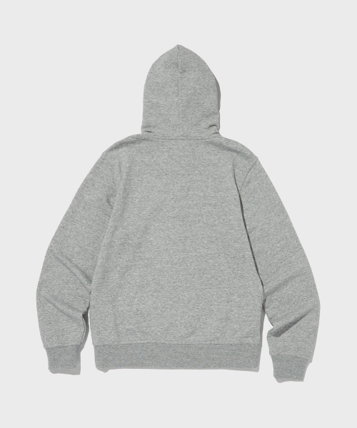 스몰 스크립트 로고 후드 집업 Normal Grey