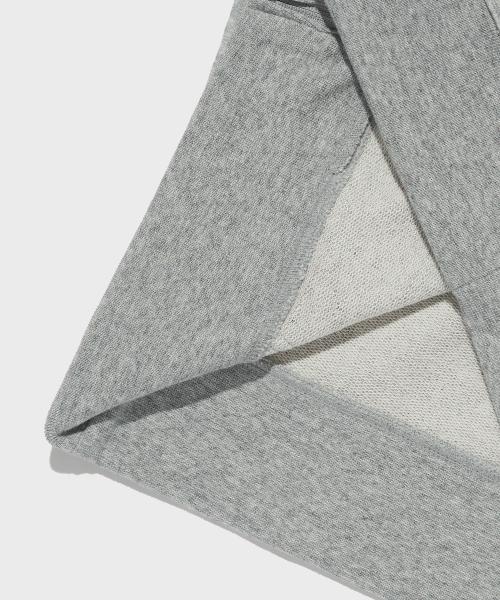 스몰 스크립트 로고 후드 집업 Normal Grey