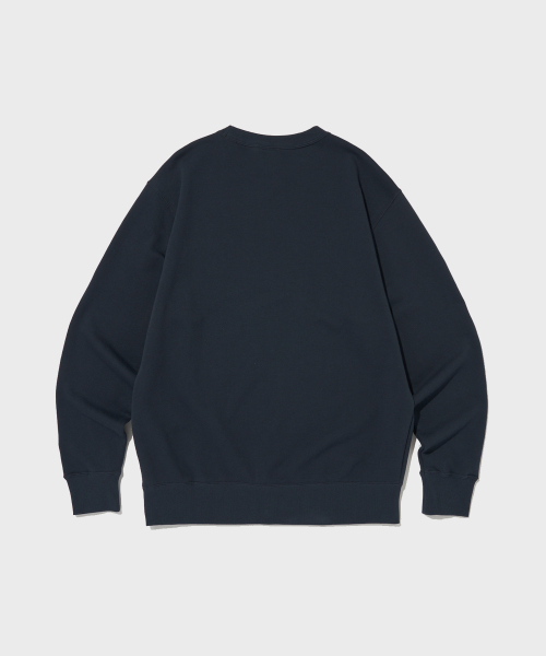 뉴저지 CVC 크루넥 스웨트셔츠 Normal Navy