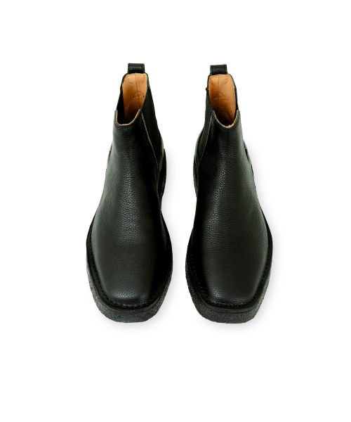 Leather Chelsea Boots, Black