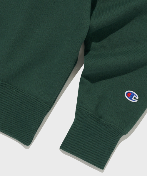 C로고 크루넥 스웨트셔츠 Dark Green